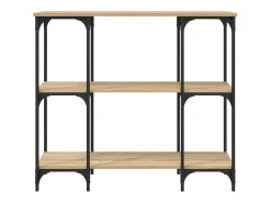 Mesa consola de roble Sonoma 102x35x90 cm madera de ingeniería