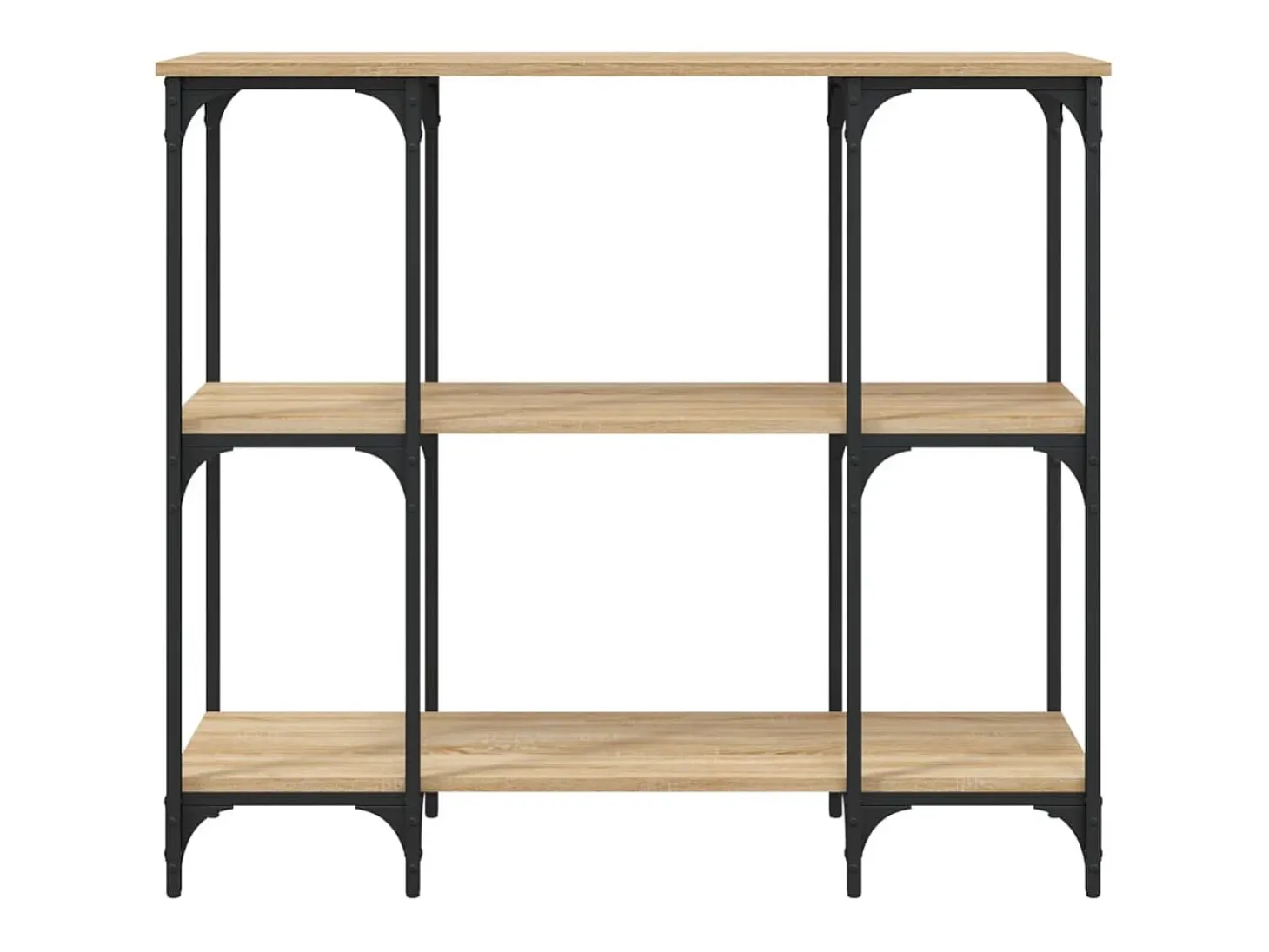Mesa consola de roble Sonoma 102x35x90 cm madera de ingeniería