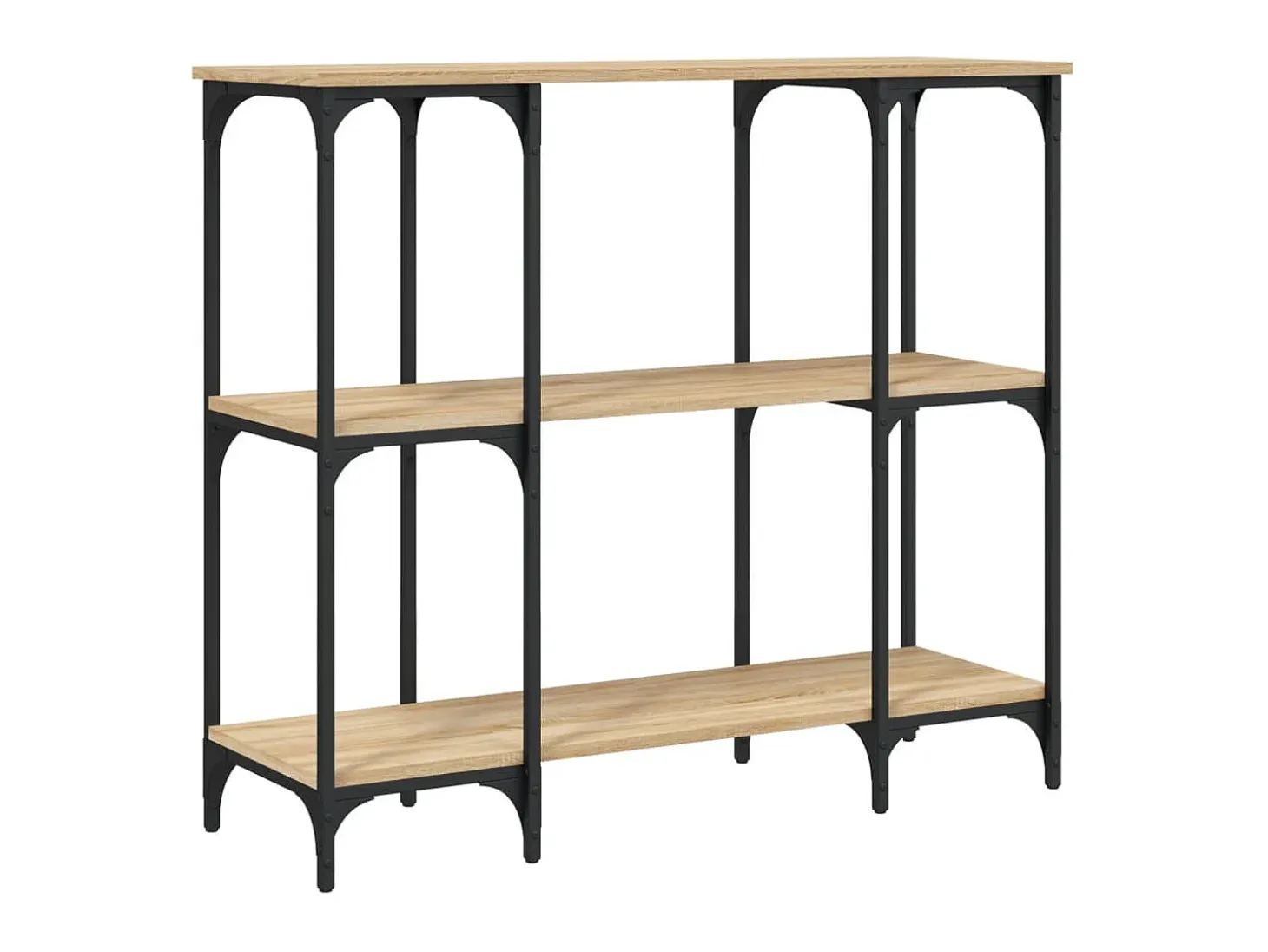 Mesa consola de roble Sonoma 102x35x90 cm madera de ingeniería