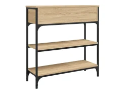Mesa consola de roble Sonoma 72,5x25x75 cm madera de ingeniería