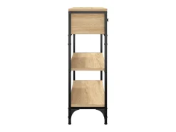 Mesa consola de roble Sonoma 72,5x25x75 cm madera de ingeniería