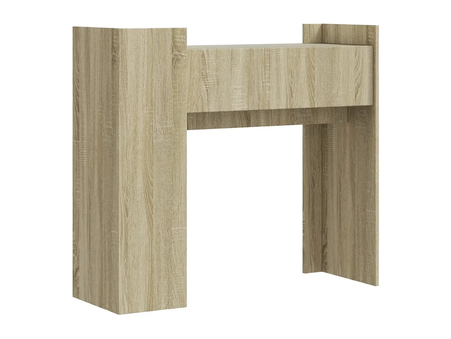 Mesa consola de roble Sonoma 100x35x90 cm madera de ingeniería