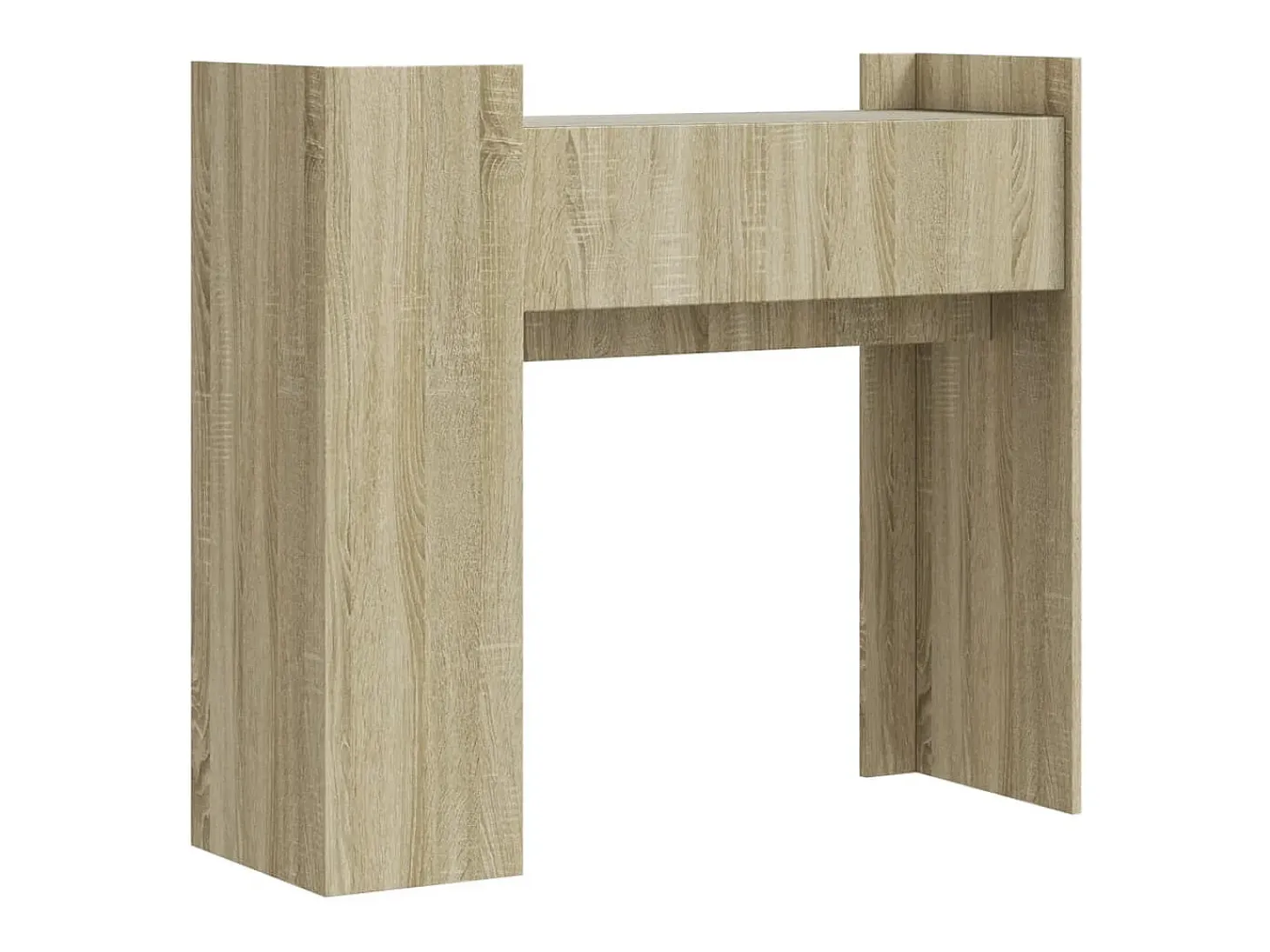 Mesa consola de roble Sonoma 100x35x90 cm madera de ingeniería