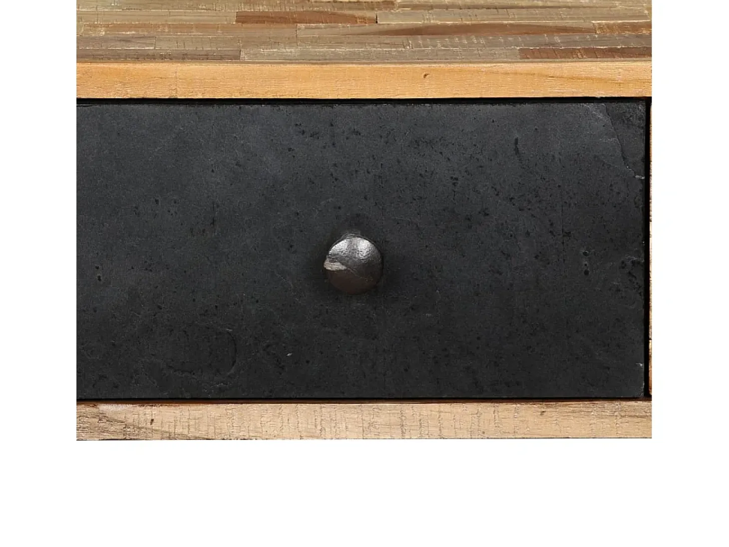 Mesa consola de teca maciza reciclada 120x30x76 cm