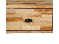 Mesa consola de teca maciza reciclada 120x30x76 cm