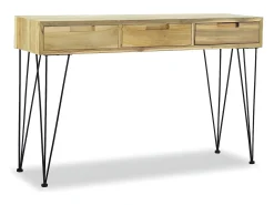 Mesa consola de teca maciza 120x35x76 cm ES687539
