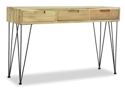 Mesa consola de teca maciza 120x35x76 cm ES687539