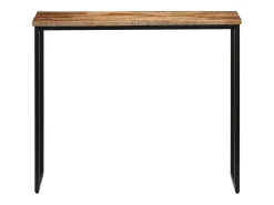 Mesa consola de teca maciza reciclada 90x30x76 cm