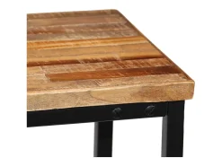Mesa consola de teca maciza reciclada 90x30x76 cm