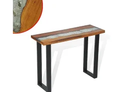 Mesa consola de teca 100x35x75 cm