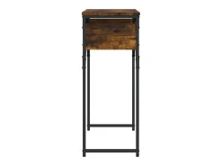 Mesa consola estante madera ingeniería roble humo 75x30x75 cm ES516636