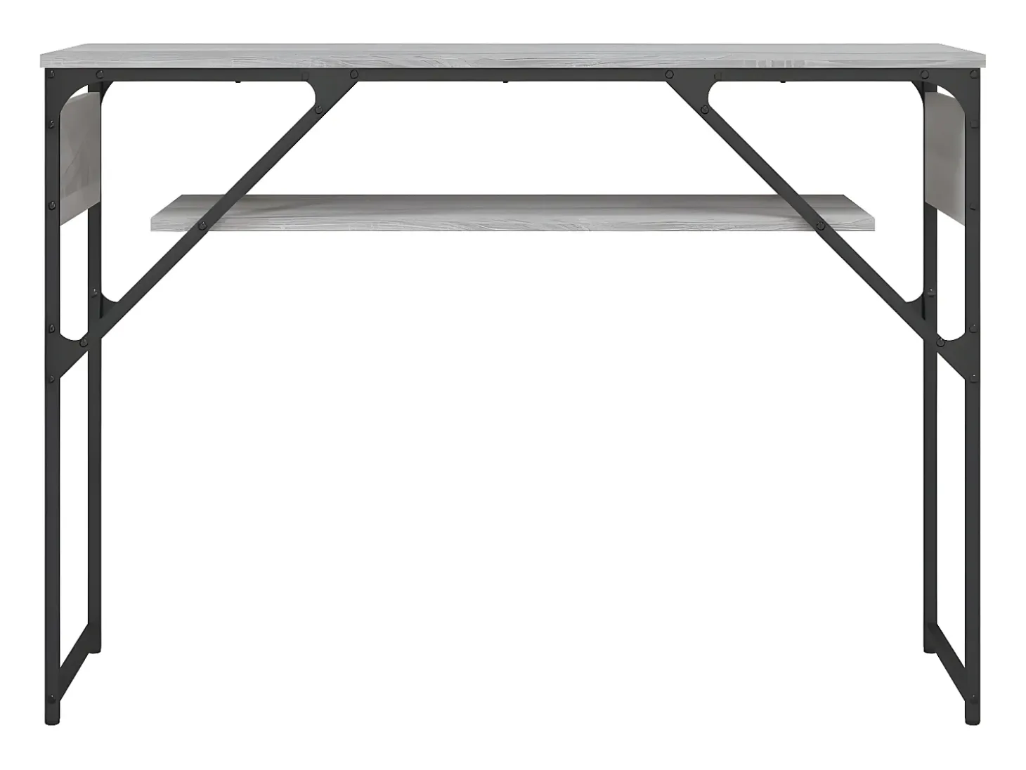 Mesa consola estante madera ingeniería Sonoma gris 105x30x75 cm ES851355