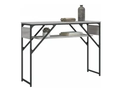 Mesa consola estante madera ingeniería Sonoma gris 105x30x75 cm ES851355