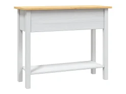 Mesa consola gama Corona Pino mexicano blanco 90x34,5x73 cm