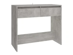 Mesa consola gris hormigón 89x41x76,5 cm madera de ingeniería