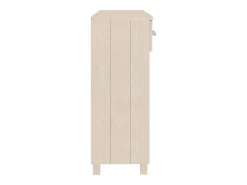 Mesa consola HAMAR madera maciza pino marrón miel 90x35x90 cm