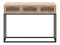 Mesa consola hierro y madera contrachapada 105x30x75 cm ES885756