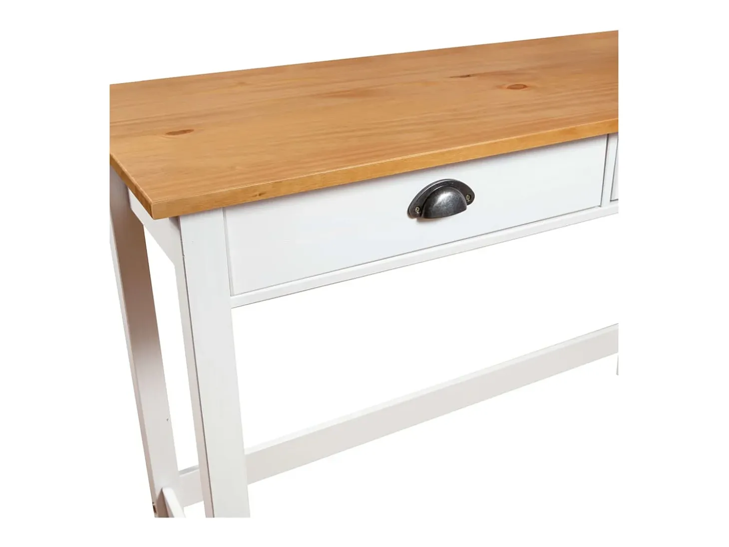 Mesa consola Hill con 2 cajones madera pino 110x45x74 cm ES616101
