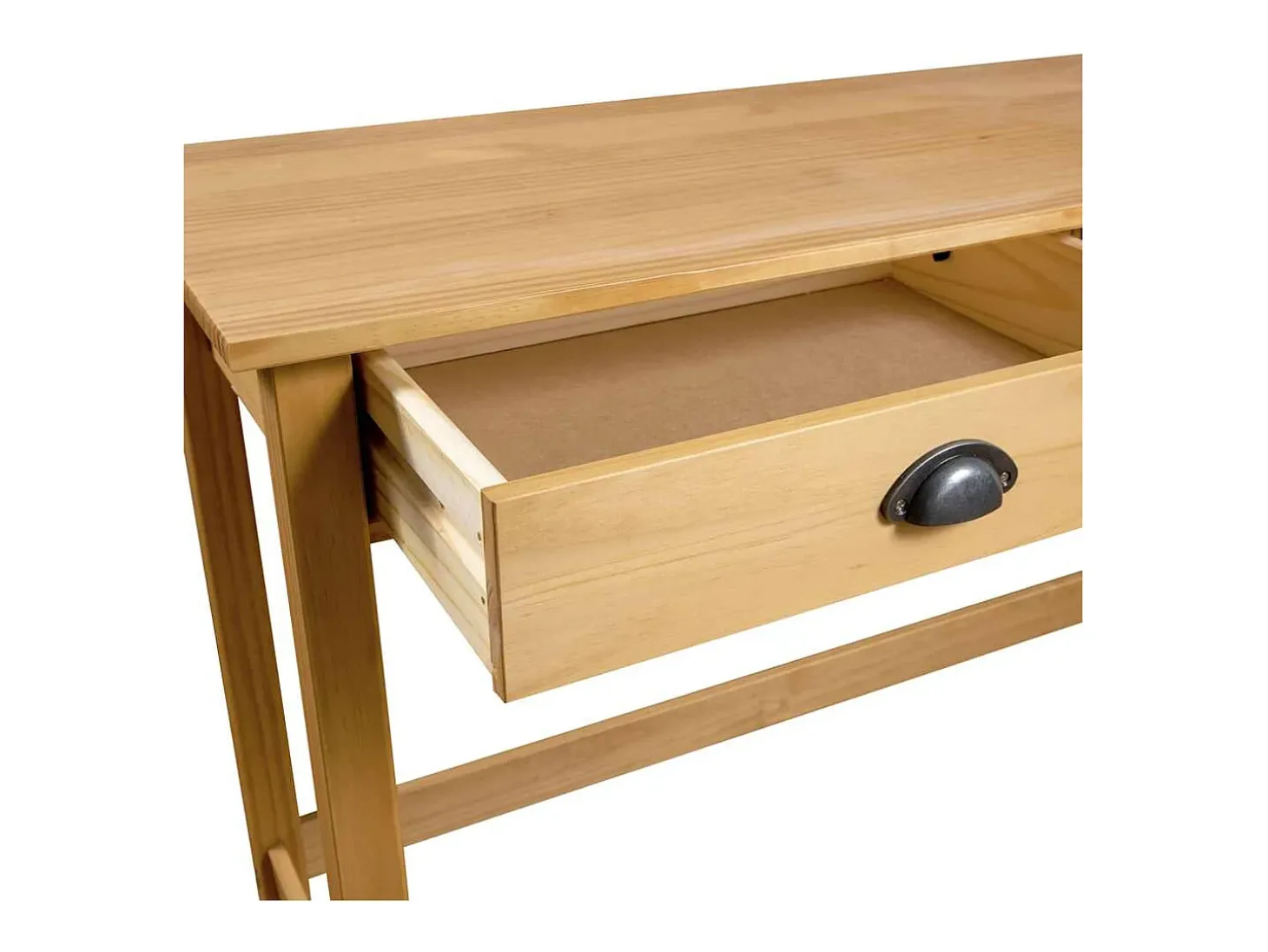 Mesa consola Hill con 2 cajones madera pino 110x45x74 cm