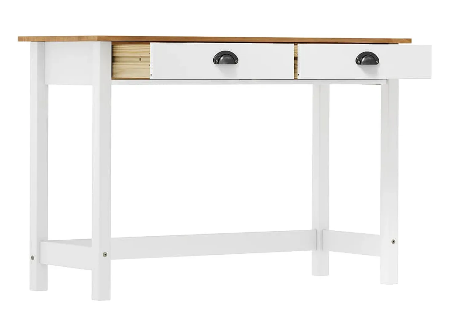 Mesa consola Hill con 2 cajones madera pino 110x45x74 cm
