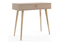 Mesa Consola Macchiato 90x80x39 cm – Estilo Escandinavo – Ideal como Tocador o Escritorio