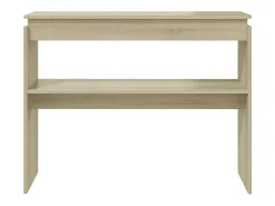 Mesa consola madera contrachapada roble Sonoma 102x30x80 cm