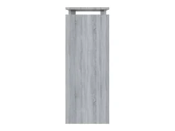 Mesa consola madera contrachapada gris Sonoma 80x30x80 cm