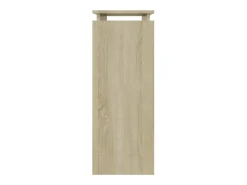 Mesa consola madera contrachapada roble Sonoma 80x30x80 cm