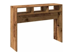 Mesa consola madera contrachapada envejecida 105x30x80 cm