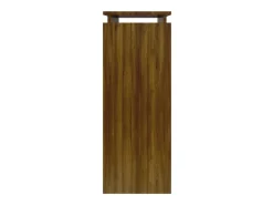Mesa consola madera contrachapada roble marrón 80x30x80 cm