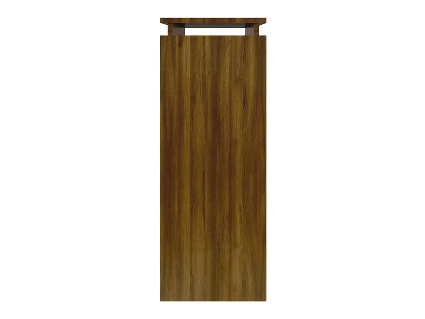 Mesa consola madera contrachapada roble marrón 80x30x80 cm