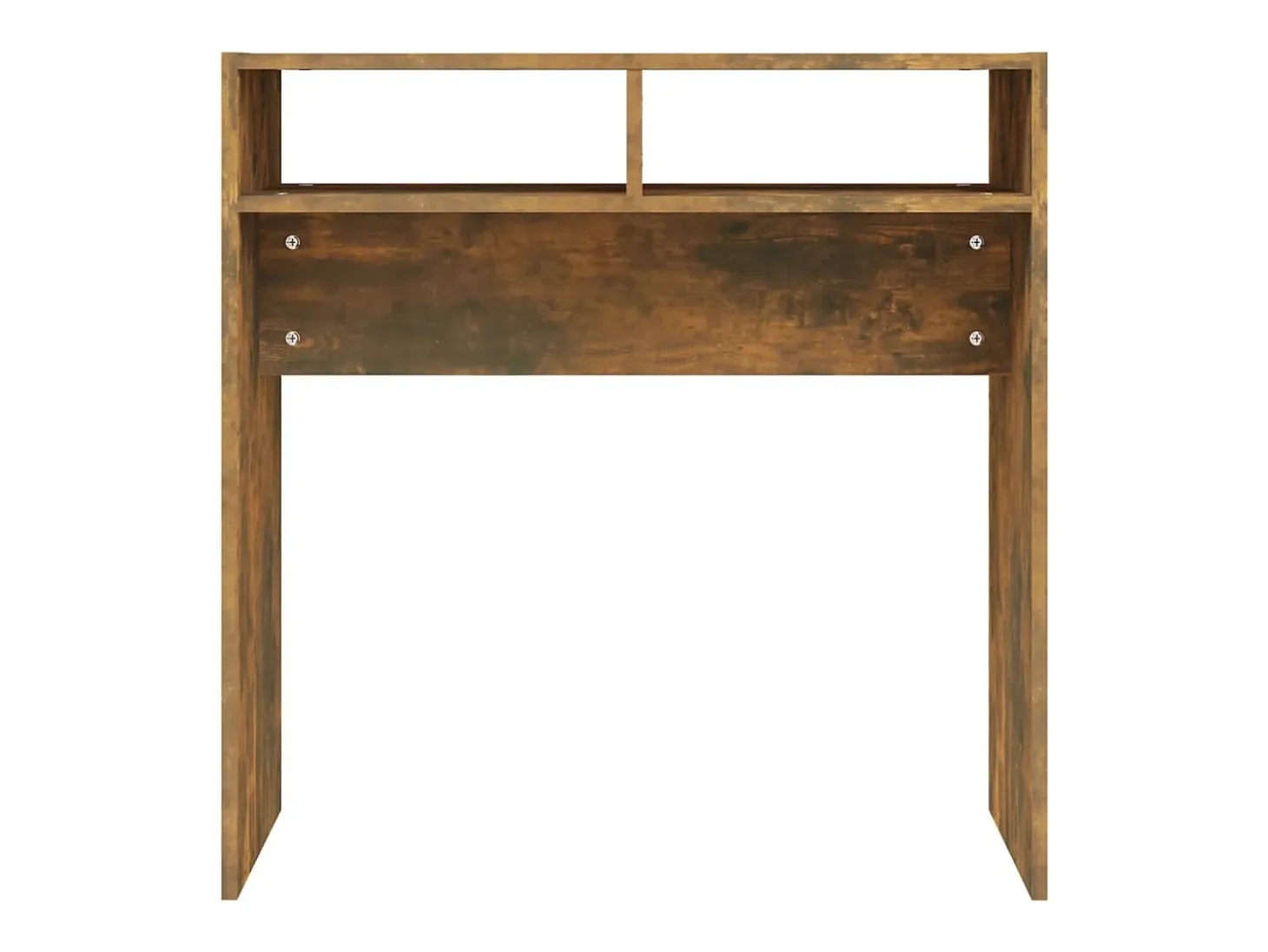 Mesa consola madera contrachapada roble ahumado 78x30x80 cm ES656589