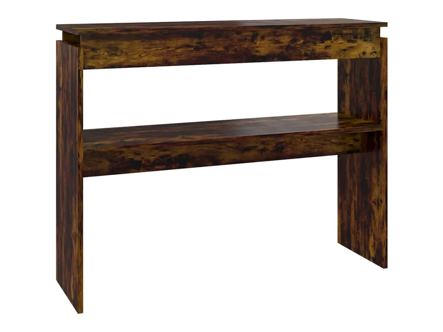 Mesa consola madera contrachapada roble ahumado 102x30x80 cm