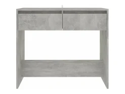 Mesa consola madera contrachapada gris hormigón 89x41x76,5 cm