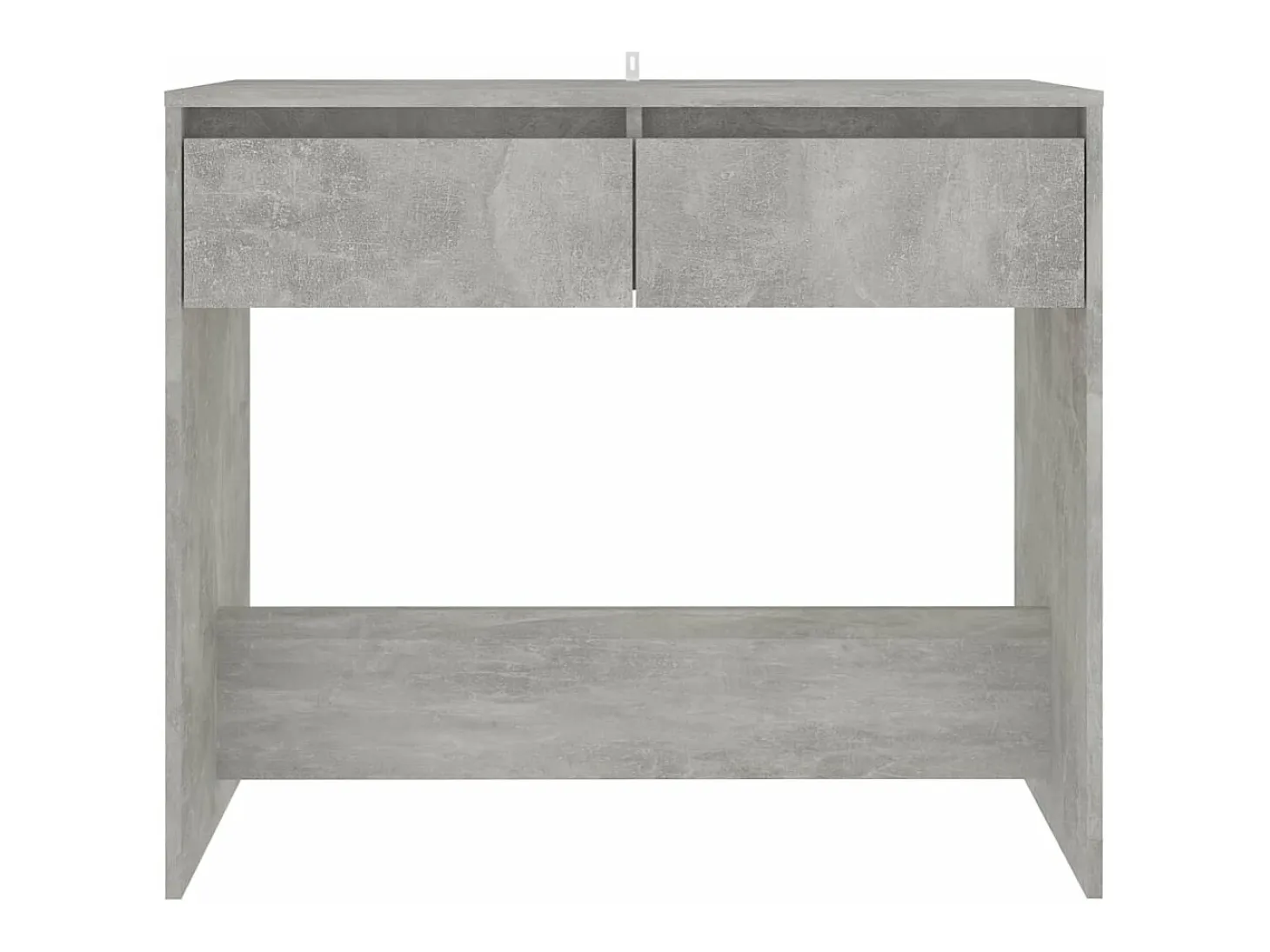 Mesa consola madera contrachapada gris hormigón 89x41x76,5 cm