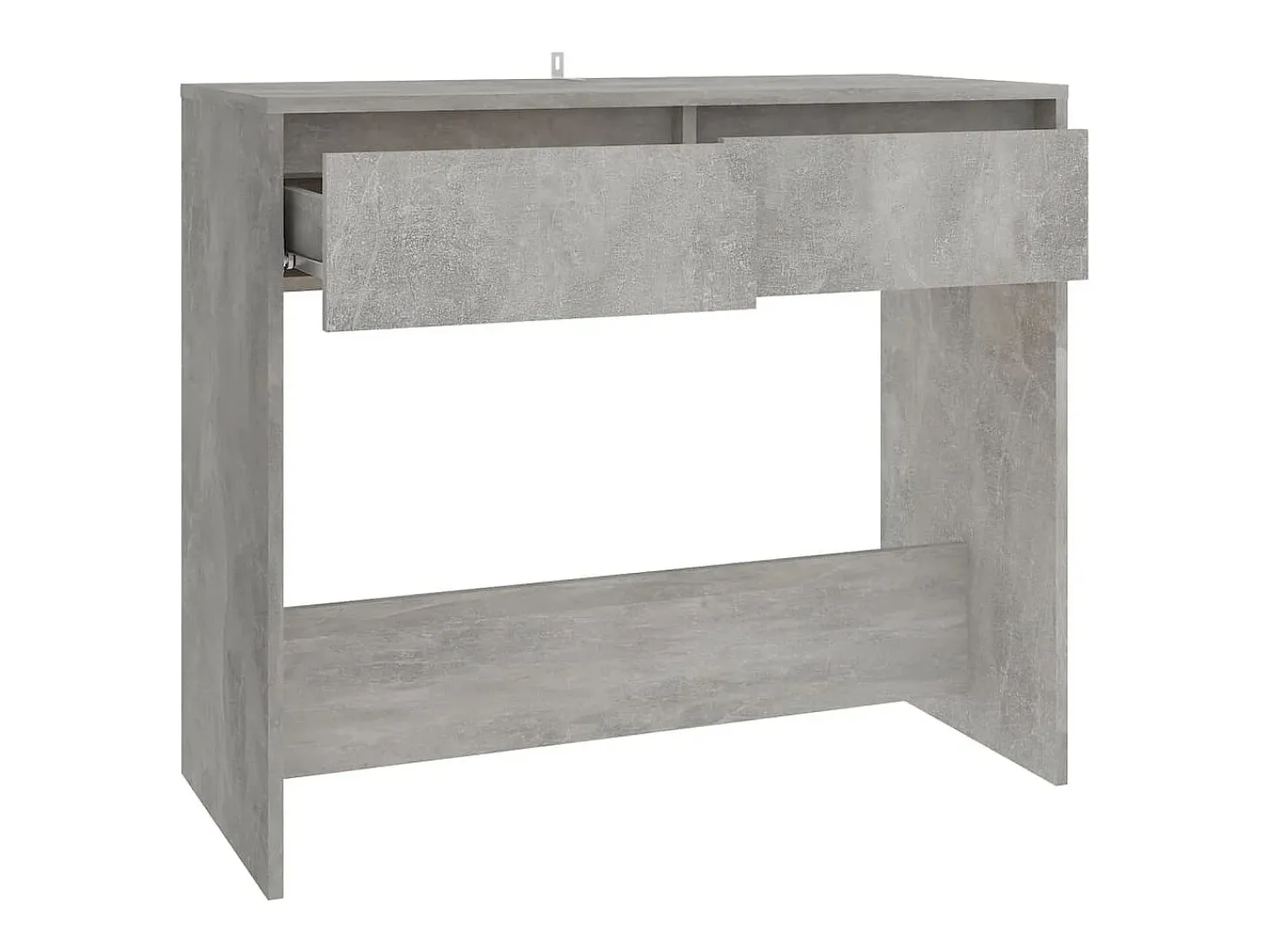 Mesa consola madera contrachapada gris hormigón 89x41x76,5 cm