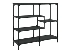 Mesa consola madera contrachapada negro 103x32x95 cm