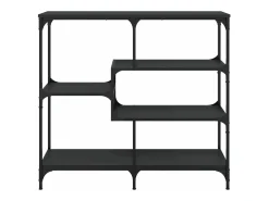 Mesa consola madera contrachapada negro 103x32x95 cm