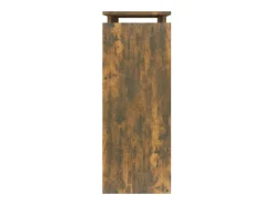 Mesa consola madera contrachapada roble ahumado 80x30x80 cm ES627904