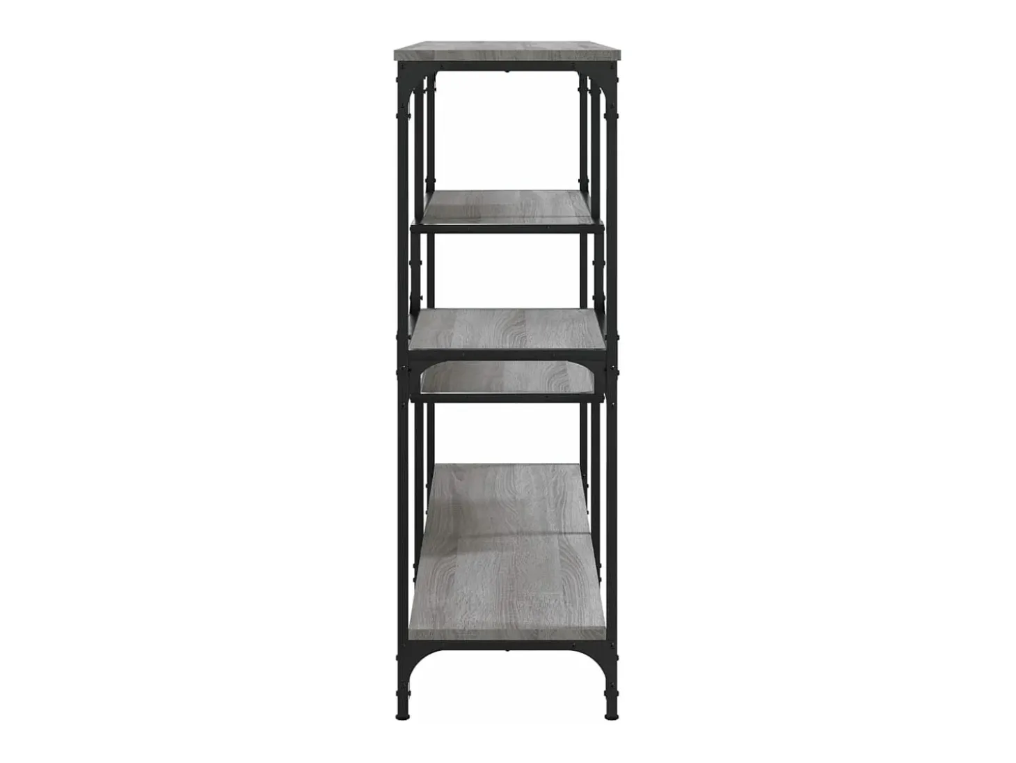 Mesa consola madera contrachapada gris Sonoma 103x32x95 cm