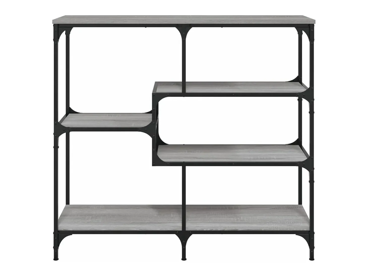 Mesa consola madera contrachapada gris Sonoma 103x32x95 cm
