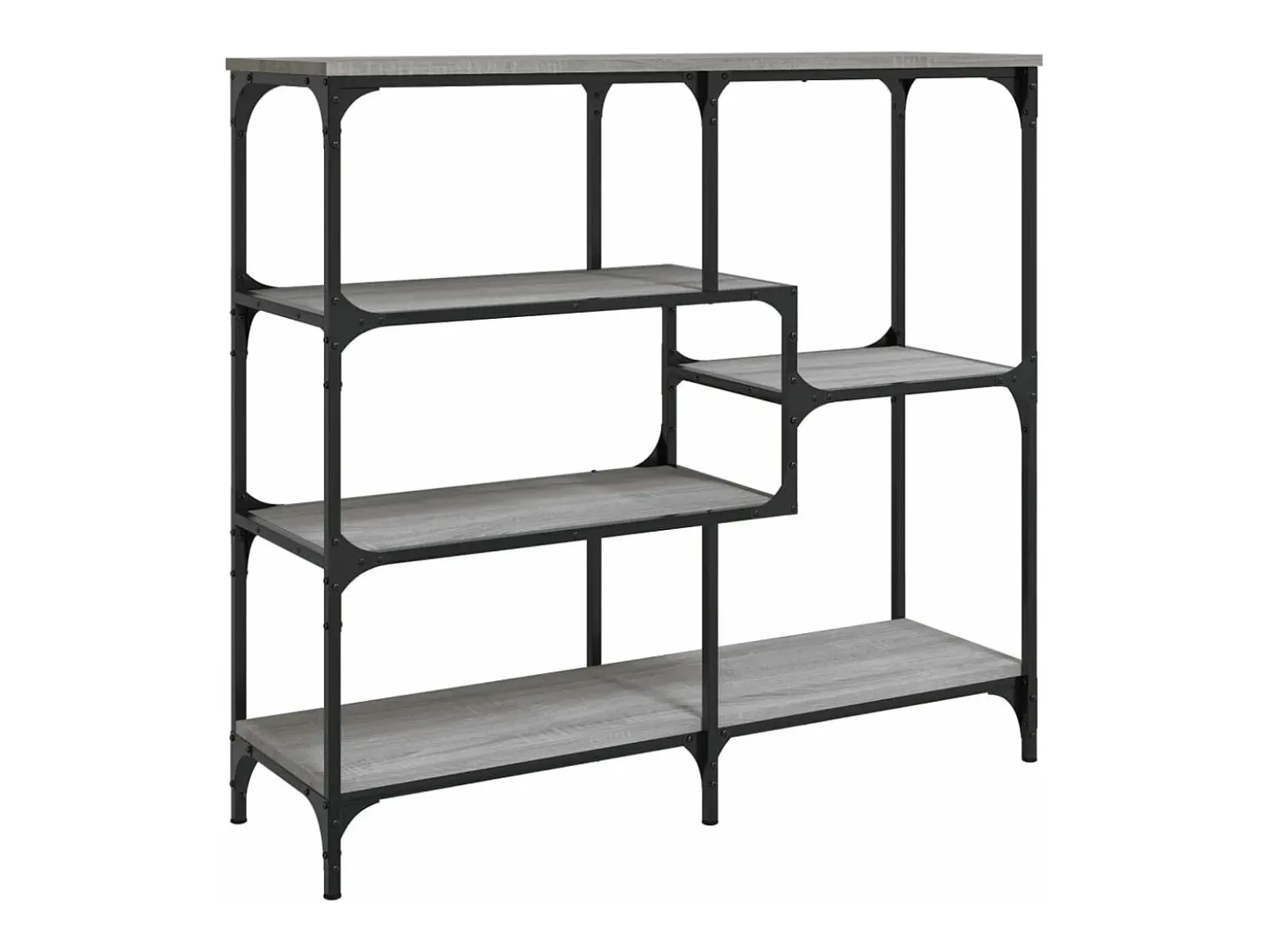 Mesa consola madera contrachapada gris Sonoma 103x32x95 cm