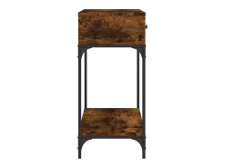 Mesa consola madera contrachapada roble ahumado 100x34,5x75 cm