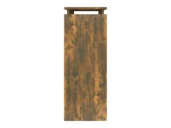 Mesa consola madera contrachapada roble ahumado 80x30x80 cm