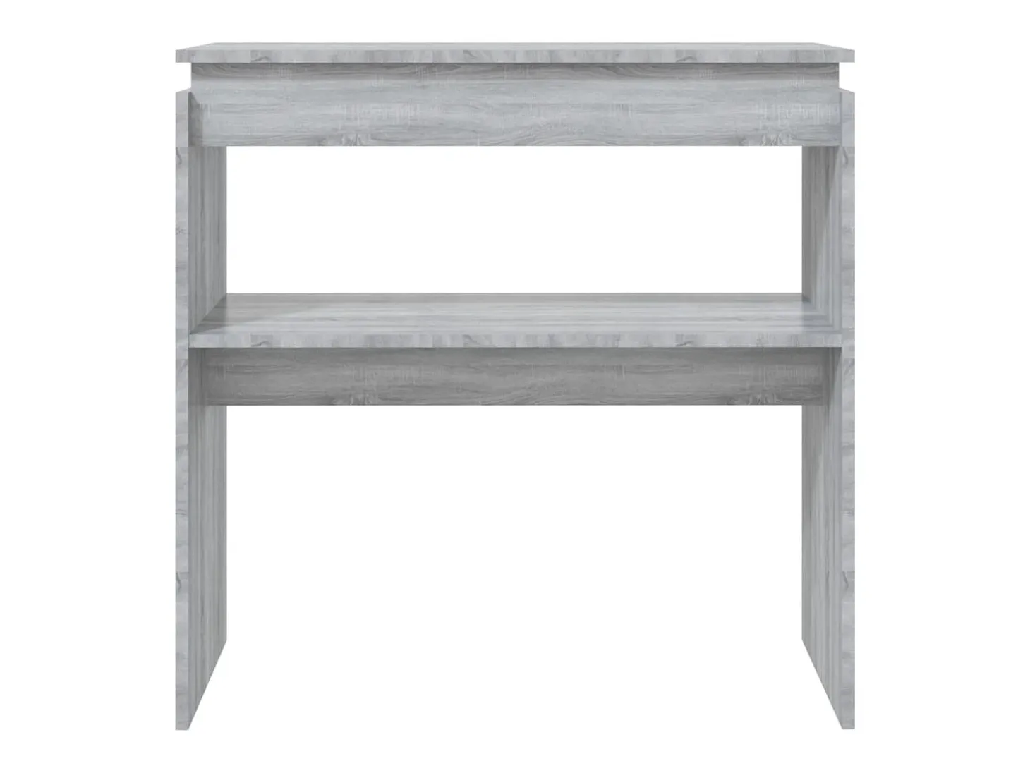 Mesa consola madera contrachapada gris Sonoma 80x30x80 cm ES403403