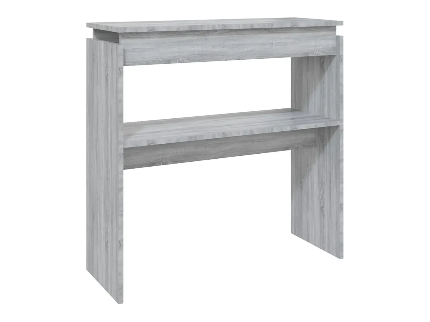 Mesa consola madera contrachapada gris Sonoma 80x30x80 cm ES403403