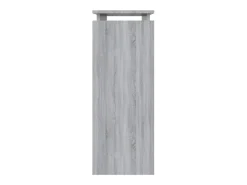 Mesa consola madera contrachapada gris Sonoma 80x30x80 cm ES403403