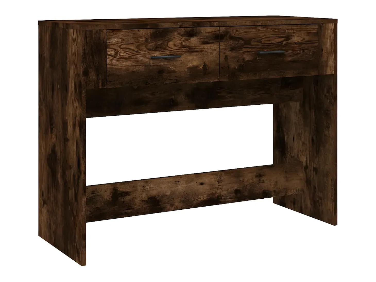 Mesa consola madera contrachapada roble ahumado 100x39x75 cm ES363725