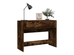 Mesa consola madera contrachapada roble ahumado 100x39x75 cm ES363725