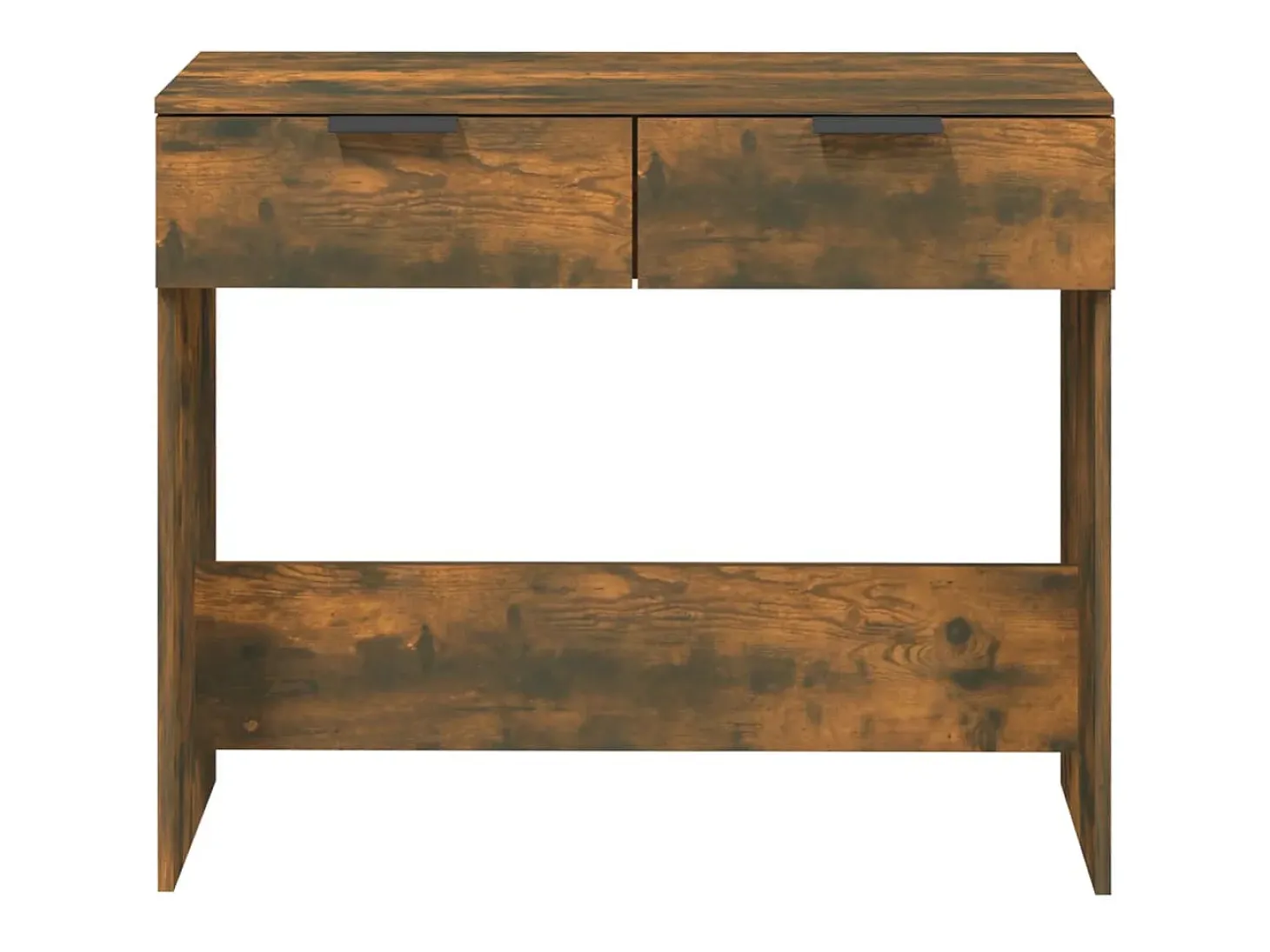 Mesa consola madera contrachapada roble ahumado 90x36x75 cm